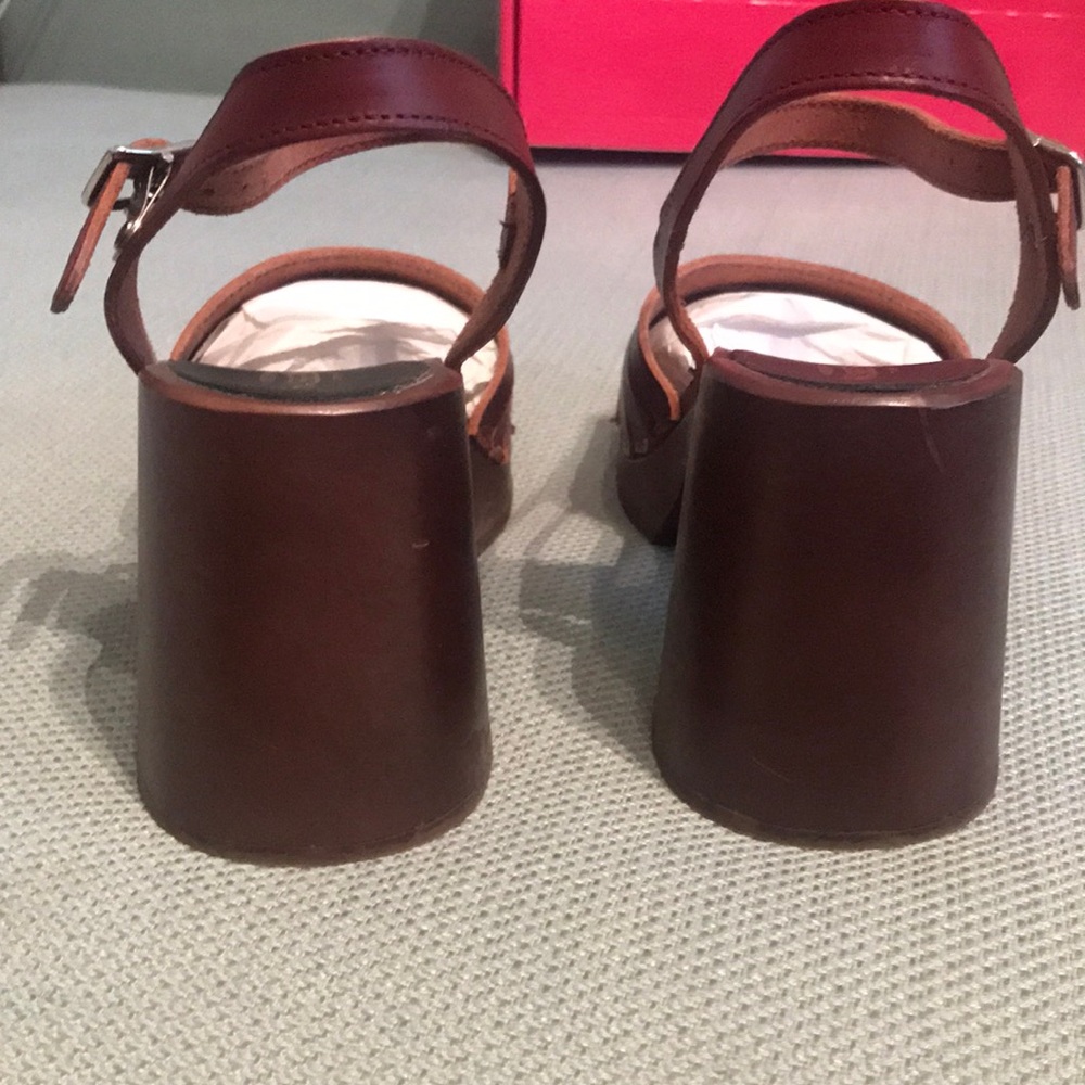 Swedish Hasbeens Bordeaux Strap Sandal - Picture 9 of 11